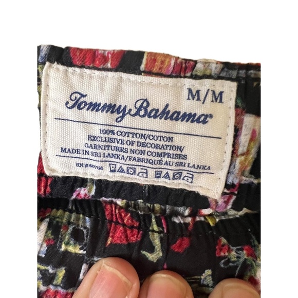 Tommy Bahama Men’s Floral Elastic Drawstring Lounge Sleep Hawaiian Pants Medium - Picture 3 of 9